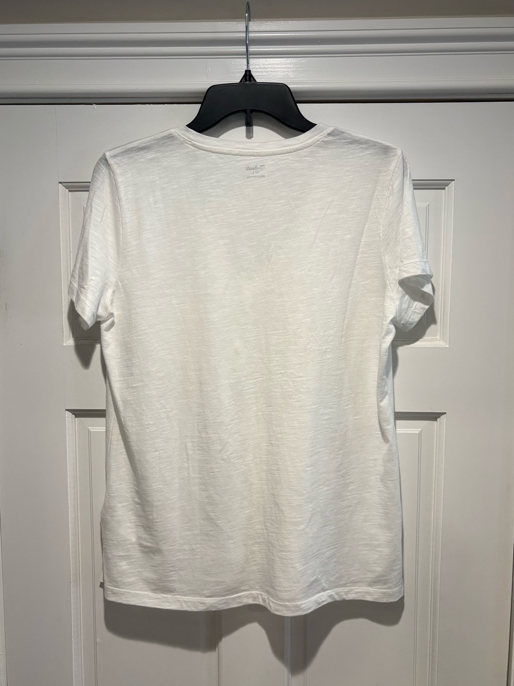 NWT Madewell Women’s Large White V-Neck Pocket Tee -Short Sleeve - Picture 3 of 12